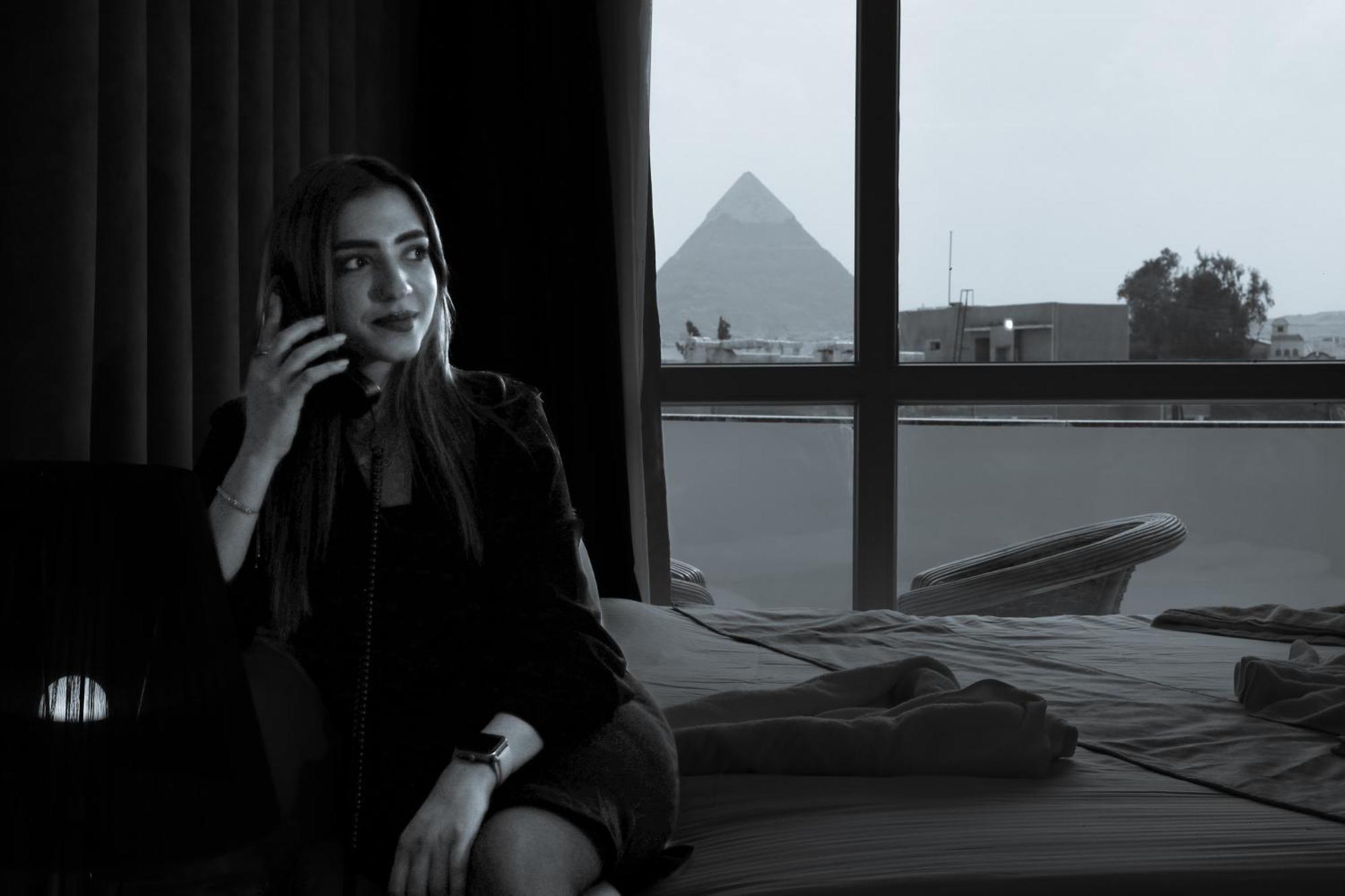 The Muse Pyramids Inn Kafret el-Gabal Exteriör bild